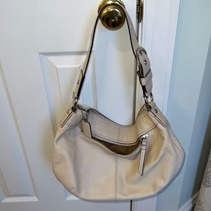 Coach Soho white Leather Bag Large Coach No. D0973-F13731